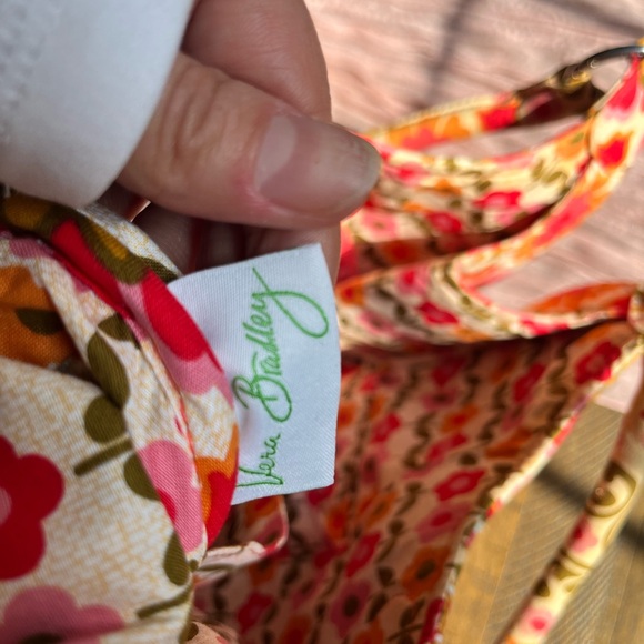 Vera Bradley Quilted Floral Hobo Bag Boho Y2K Cottagecore Shoulder Purse - Picture 15 of 16